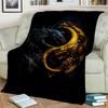 Animal Dragon Blanket Ultra Lightweight Soft Plush Flannel Throws Blanket for Sofa Bed Couch Best Office Gifts  Demogorgon