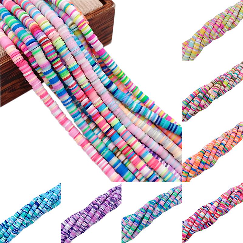 Necklace Bracelet Jewelry Making Multicolor Loose Beads Rainbow Soft Clay DIY For Pendant 13 Colors Mixed Style