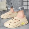 Solid Color Couple Slippers Summer Casual Breathable Sandals Fashionable Beach Shoes