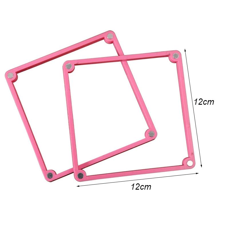 2 Pcs/set Cake Stencil Spray Mold Fixing Frames Decoration Printing Die Fondant Pennies Cookies Candy DIY Baking Tools