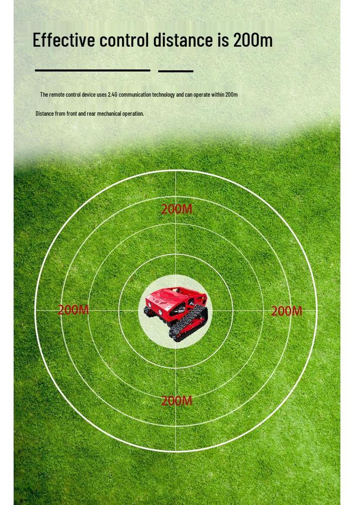 Remote-Controlled Self-Propelled Lawn Mower and Weeder for Home Gardens and Parks in Europe and America