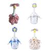 Yousheng Spring Flower Porch Goose Outfit for 23Inch Cement Goose Wildflower Floral Goose Clothes for Spring Summer Outdoor Patio Yard Lawn Decoration