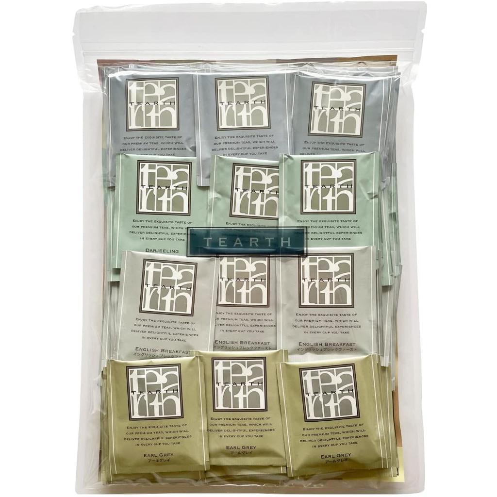 TEARTH 4 types tea set Black Earl Grey bags individually packaged 80 included