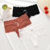 Women Middle Waist Lace Panties Boxer T-back Thongs Ladies G-String Underpants