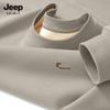 JEEP SPIRIT Men's Loose Fit Fleece-Lined Crewneck Sweatshirt