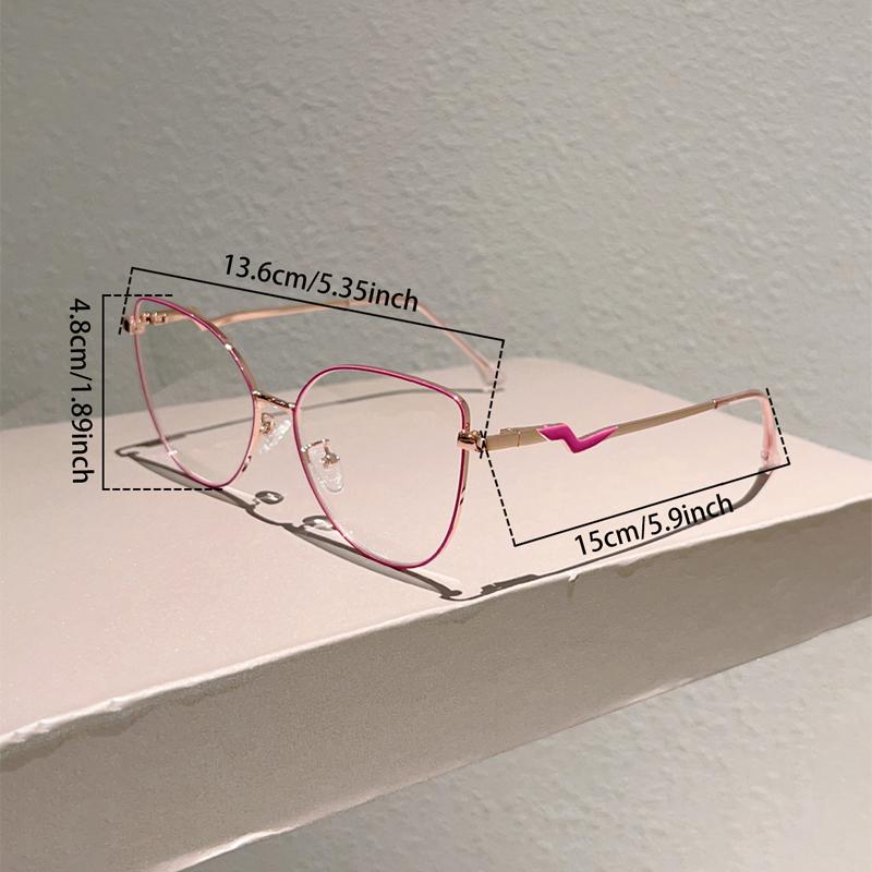 Трендовая ретро металлическая оправа «кошачий глаз» модные очки в корейском стиле для женщин, блокирующие синий свет, дизайнерский бренд, шикарные очки
