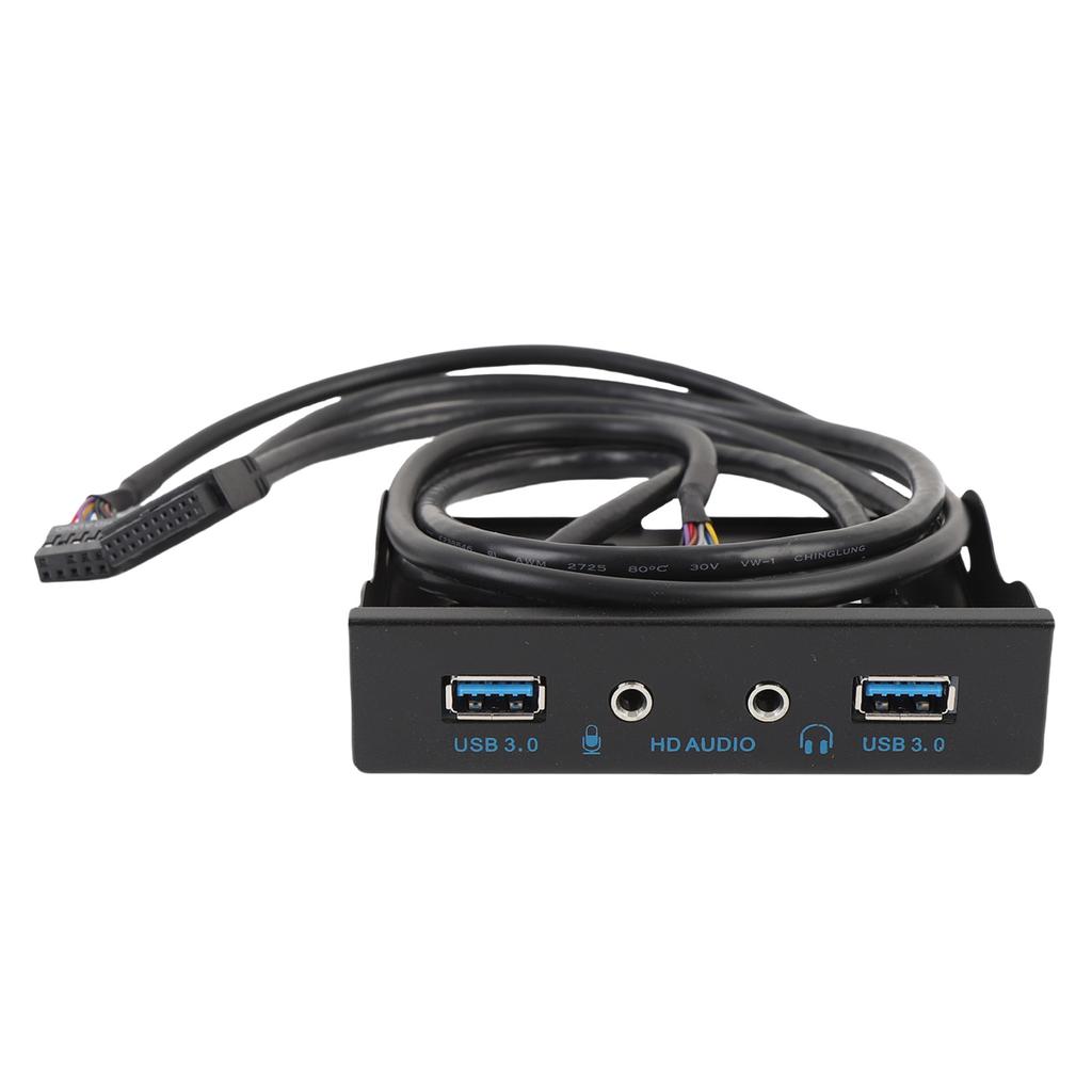 Панель передняя для дисковода 3,5 дюйма, USB 3.0, хаб, 19-контактный разъем для USB 3.0, панель интерфейса HD-звука для компьютерных корпусов