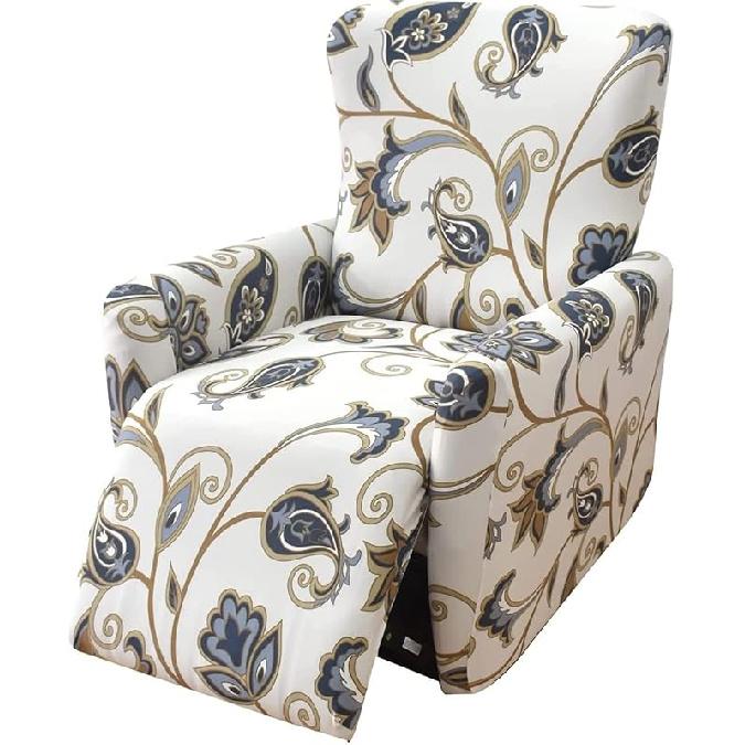 Эластичный чехол для кресла-реклайнера, Принтованные чехлы для кресла, Чехол для дивана-реклайнера, Нескользящий облегающий защитный чехол для мебели, для гостиной, спальни, дома, M