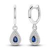 Hot Selling 925 Sterling Silver Blue Stars Butterfly Zircon Exquisite Earrings Suitable For Girls' Charming Jewelry Gifts