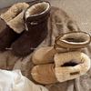 Женская мода легкая мягкая подошва зимние теплые меховые ботинки-дутики на подкладке из шерсти, нескользящие повседневные спортивные хлопковые ботинки, обувь Ле Фу