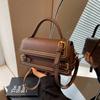 Retro Fashion Simple Texture Handbag Spring New Versatile Shoulder Messenger Bag Small Square Bag Women
