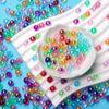 4/6/8 мм DIY Изготовление Ювелирных Изделий Свободные Бусы Ожерелье Браслет Ярких Цветов Подвеска Мода Акрил Круглый 80-500 Шт. AB Цветные Инструменты