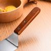 1pc Stainless Steel Wooden Handle Frying Shovel Cooking Shovel Pancake Shovel Kitchen Tools Kitchen Frying Steak Spatula