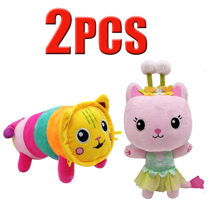 ## in Gabby Dollhouse Plush Toy Mercat Cartoon Stuffed Animals Smiling Cat Car Cat Hug Gaby Girl Dolls Kids Birthday Gifts