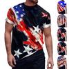Летний круглый вырез с 3D-принтом, модные повседневные мужские футболки с коротким рукавом