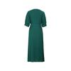 With Belt YYFS Women's Fashion Summer Spring Solid Color Print 1/2 Sleeves V-Neck Middle Waistline Casual Dresses