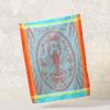 Garnier Thiebaut Maree Basse Lagon (Low Water Lagoon) French Kitchen Towel 22"x30", Cotton, Jacquard