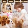 Walking Intelligent Robot Dog Toy Electric Simulation Dog Rabbit Plush Toy Teddy Children