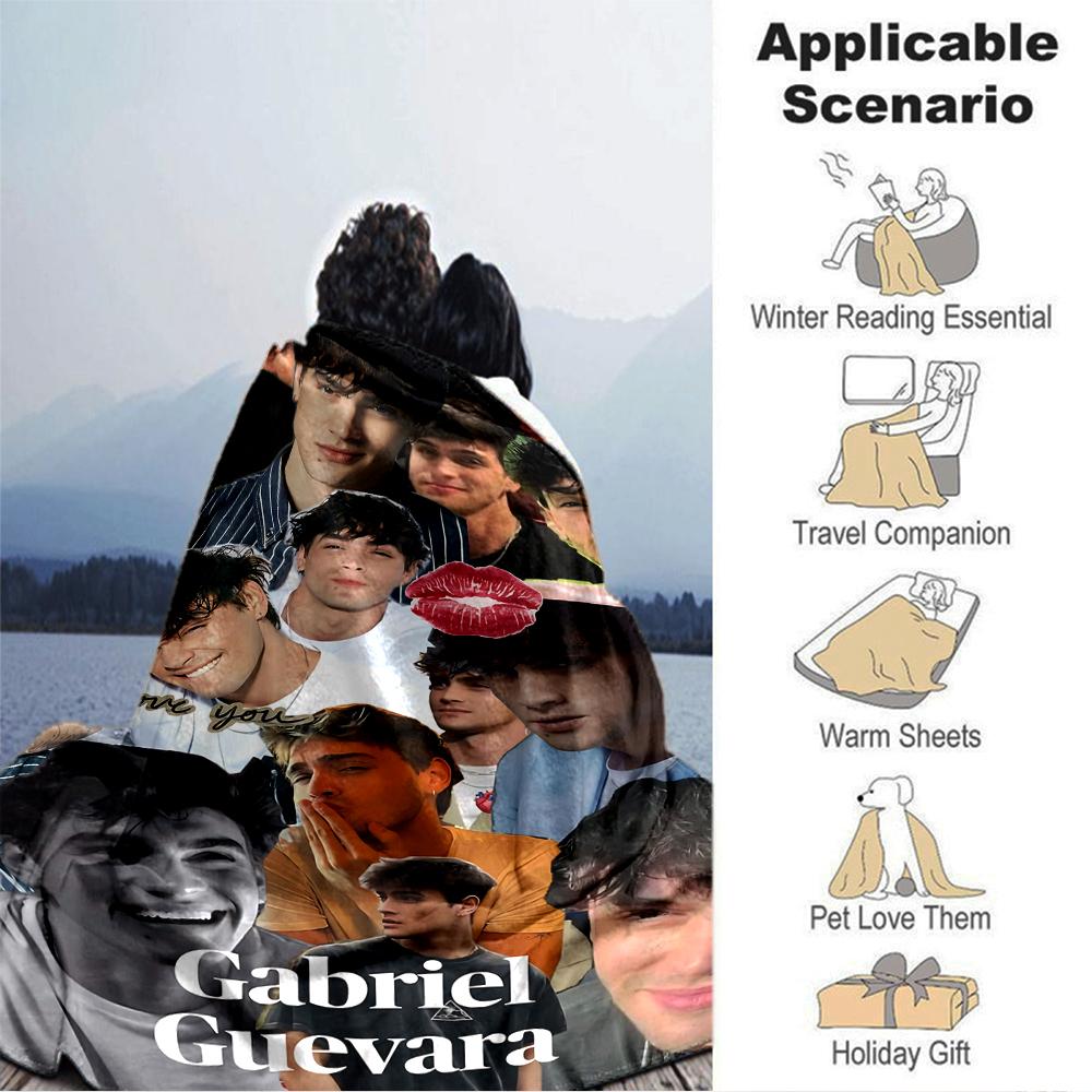 Gabriel Guevara Collage Blanket Soft Throw Blanket For Home Bedroom Bed Sofa Travel Office Solid Christmas Blanket