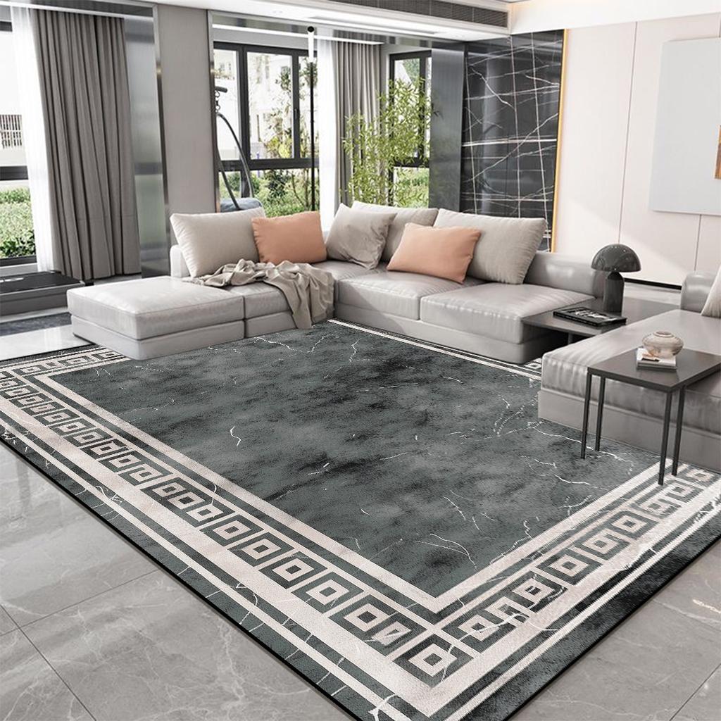 Nordic High-end Living Room Carpets Modern Luxury Decoration Home Bedroom Large Area Rugs Thickening Washable Non-slip Floor Mat