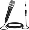 Moukey Dynamic Microphone with 13ft Cable, Metal Handheld Heart-Shaped Wired Karaoke Microphone for Singing, Stage, and Parties, Compatible with