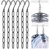 6/10Pcs Metal Chain Clothes Hanger Organizer with 7 Slots Multiple Hangers In One Collapsible Vertical Space