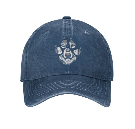 Wolf Paw Baseball Cap Adjustable Dad Hat Unstructured Cotton Hat Unisexs Cap Polyester Adult Unisex Four Seasons Casual Snapback