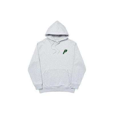 Palace Три-шениль капюшон серый меланж унисекс топы P18CS140