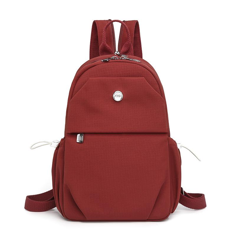Nylon Backpack Large Capacity Multifunctional Chest Bag College Style Backpack