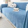 Modern and Minimalist Chenille Herringbone Pattern Sofa Cover Fabric All-season Universal Sofa Towel