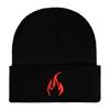 New flame embroidered knitted hat for men and women wool hat