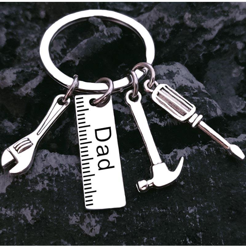 Подарок на День отца, брелок из нержавеющей стали своими руками, папин молоток, отвертка, гаечный ключ, папин инструмент