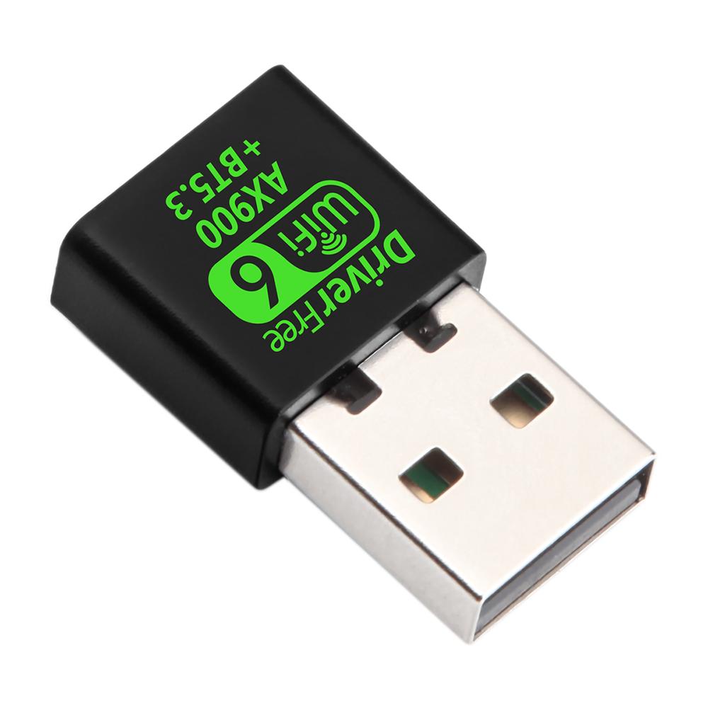 900Mbps USB WiFi 6 Bluetooth 5.3 Adapter 2 In 1 Dual Band 2.4G&5GHz Wireless Network Card for Desktop Laptop PC