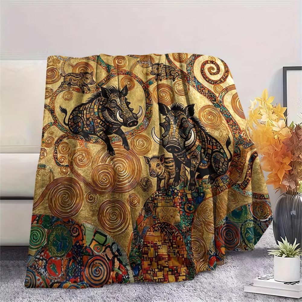 1 шт. Фланелевое одеяло с принтом «Инопланетянин на Земле», Высококачественное, Удобное для всех сезонов, Декор для дома, Тепло и уют, Идеально для Рождественских подарков