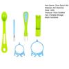 Olive Spoon Set, Hands-Free Long Handle Jar Clamps, Multi-Functional Pickle Grabber Tool, for Olives Can Onion Cucumber
