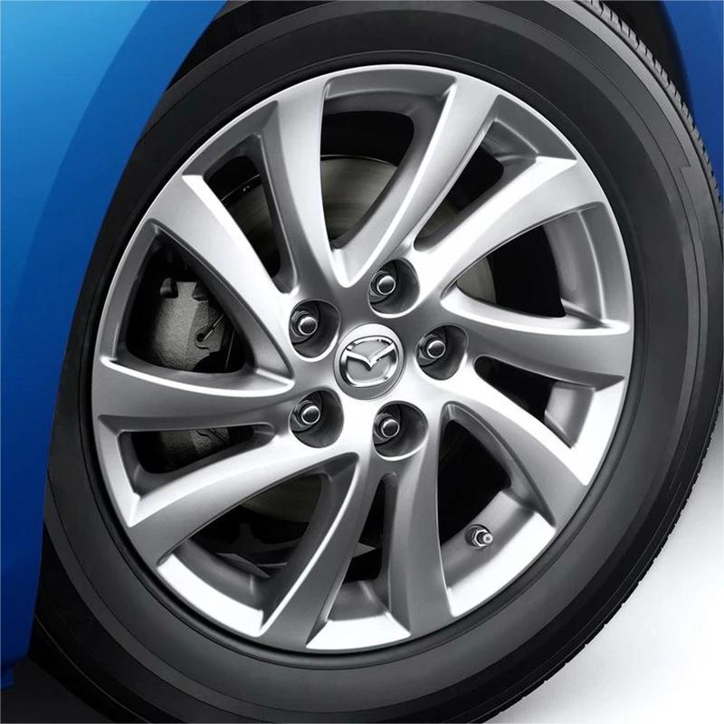 4PCS 56mm Wheel Hub Center Caps for Mazda 3 5 6 323 626 RX-8 MX-5 Atenza Axela CX-4 Vehicle Cap Decals Stickers Badge Covers