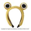 Knitted Animal for Frog Headwear Cartoon Big Eyes Hairband Cute Photo Props Fancy Dress Halloween Cosplay Accessories