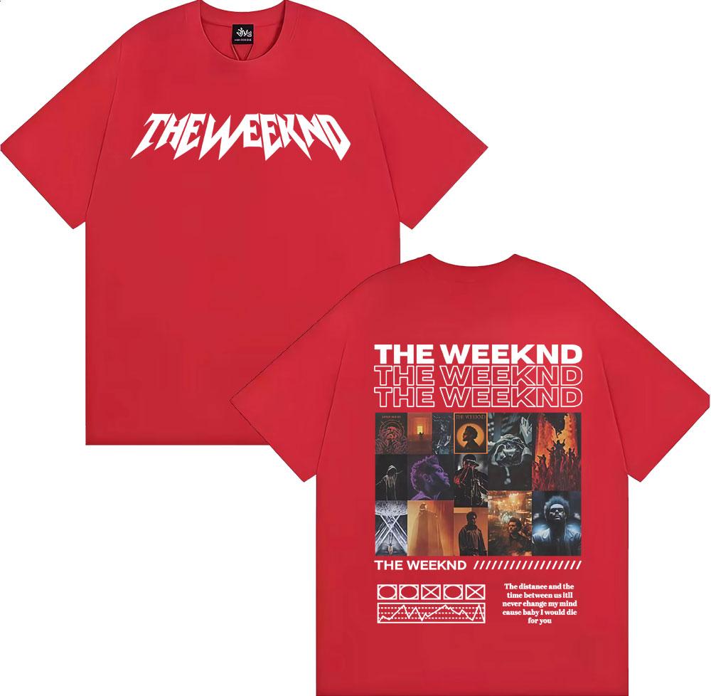 The Weeknd After Hours Til Dawn Album Cover Tee Shirt Men Women Harajuku Fashion Gothic T-shirt High Quality 100% Cotton T Shirt