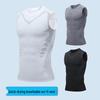 Men's Quick-Dry Ice Silk Sleeveless Sports T-Shirt for Outdoor Basketball and Fitness