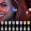 LED Earrings Glowing Light Up Diamond Crown Ear Drop Stud Stainless Multi-Color For Party Festival