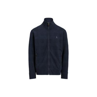 Polo FW23 Однотонная вязаная куртка с вышивкой логотипа Мужские куртки Темно-синий MNPOKNI16823155-410