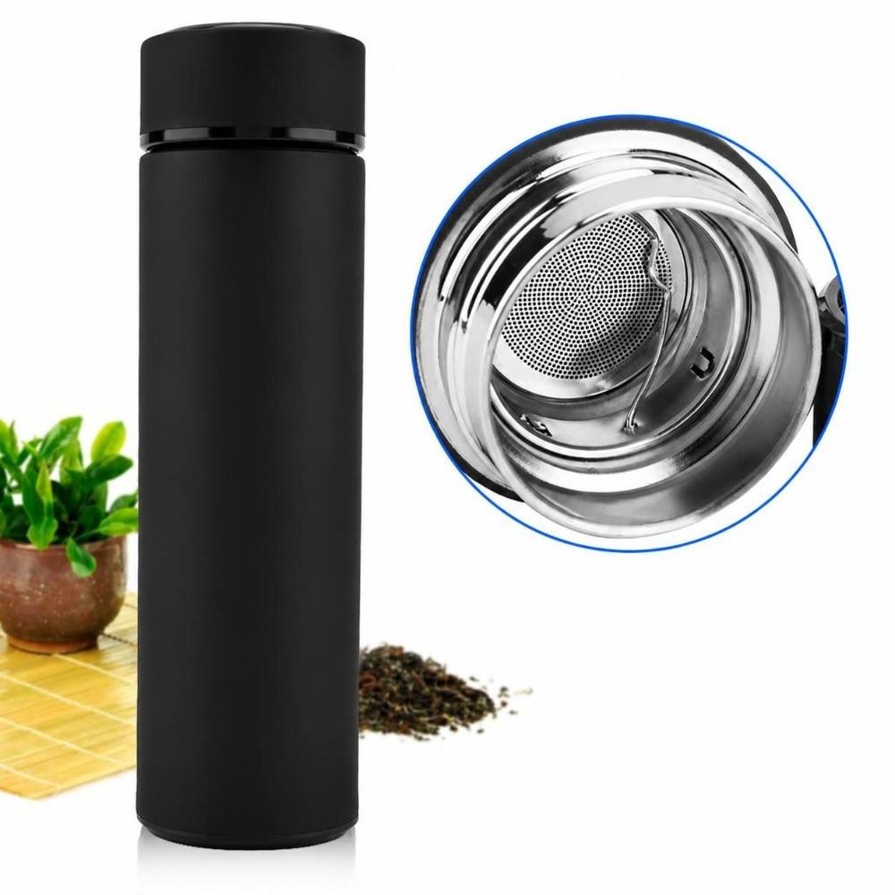 Rustless Steel Vacuum Bottle Matte Surface Travel Mug Elegant Insulated Cup Gym Hydration