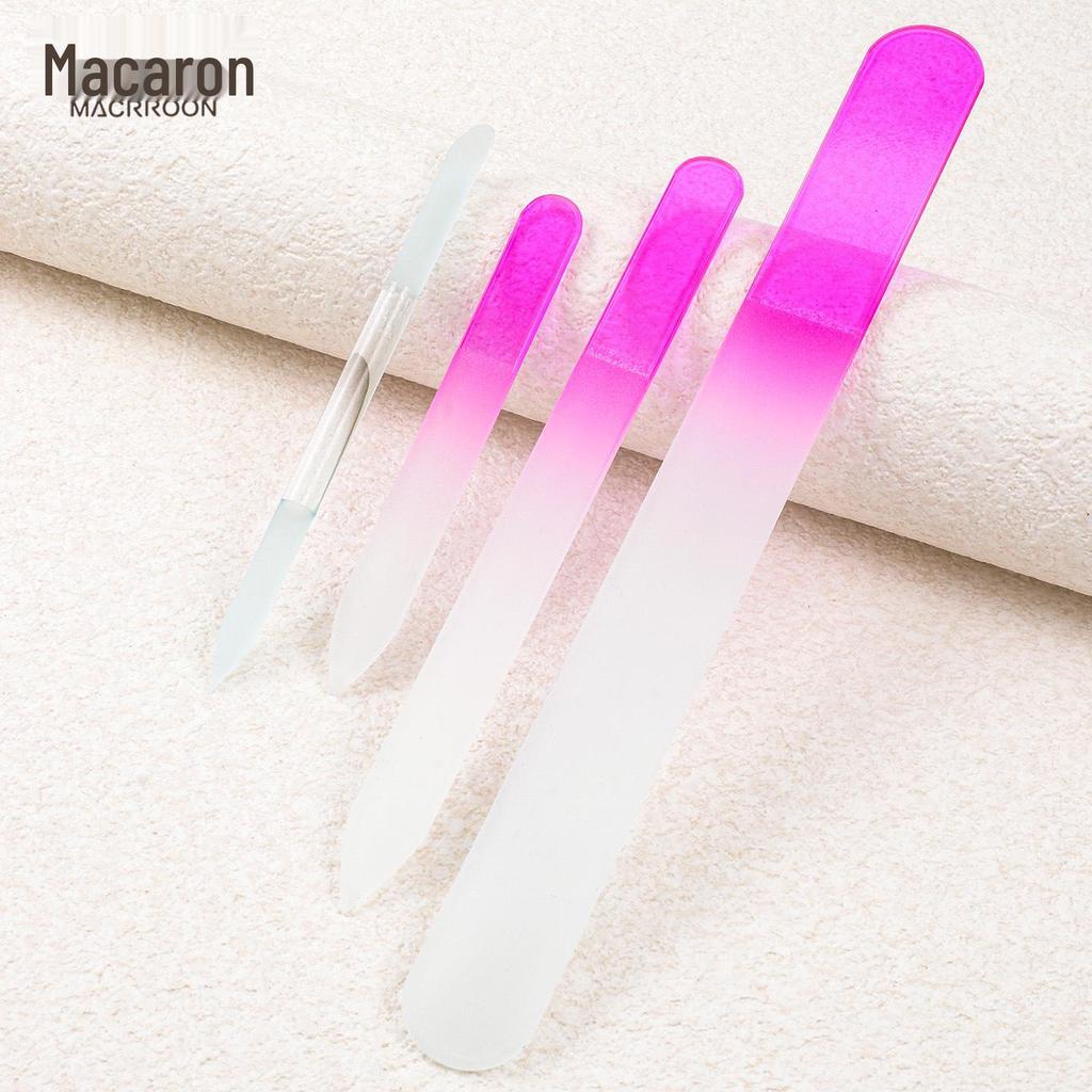 Двусторонний синий нано-кристаллический напильник и баф для ногтей - Инструмент для маникюра с мелким зерном