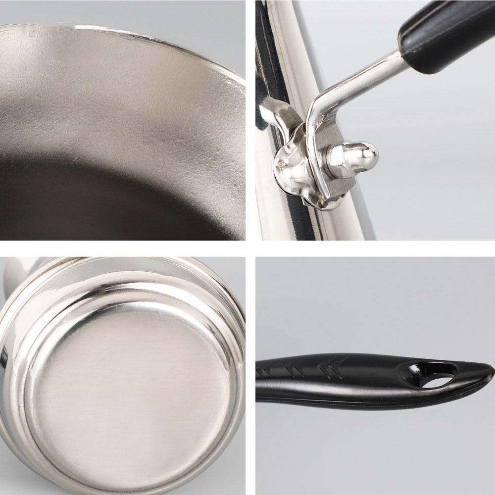 Кофеварка Moka из нержавеющей стали с длинной ручкой Европейский кофейный чайник Маслотопка Кофейная утварь Турка Кофейник Кухонные принадлежности