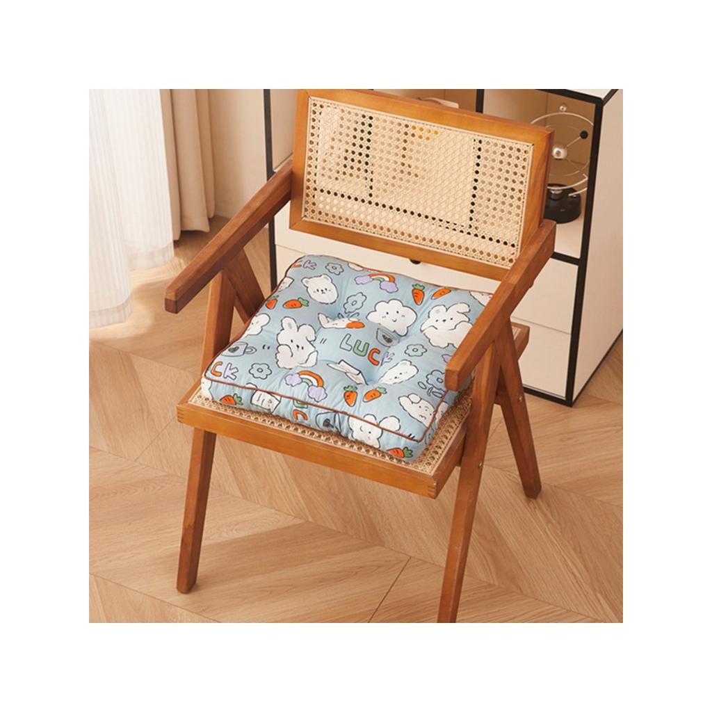 A thick cartoon printed chair cushion, suitable for bedrooms, living rooms, and offices