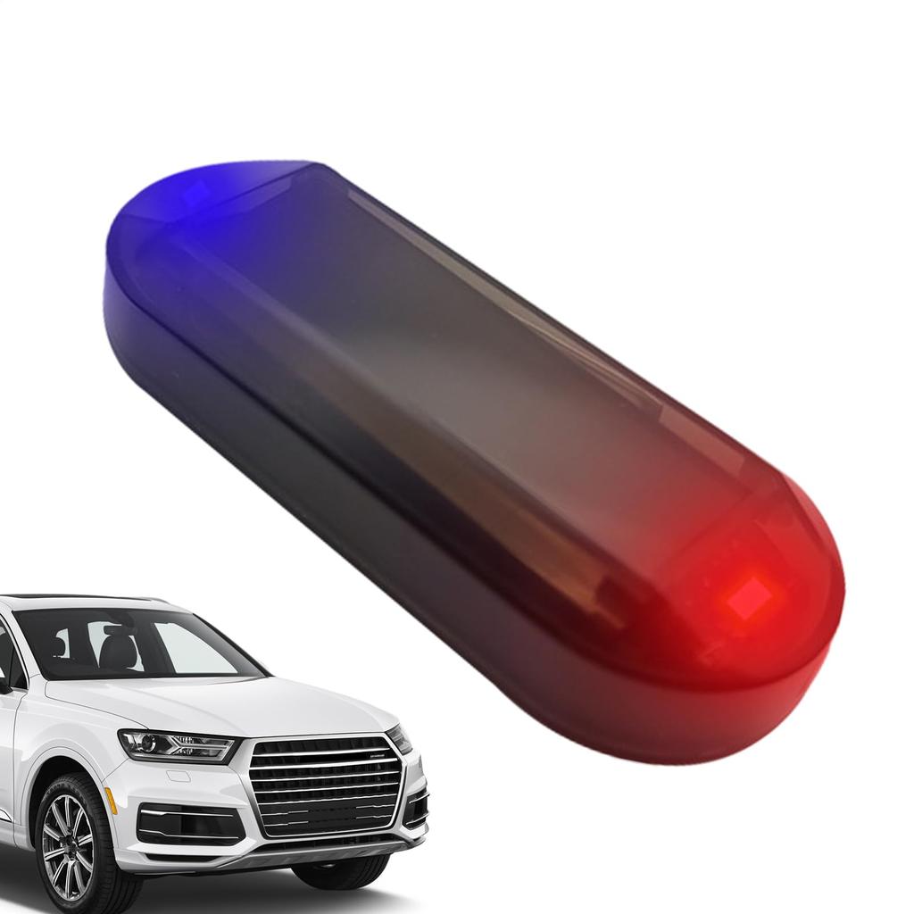 Generic Автомобильная солнечная муляж-сигнализация - Поддельная светодиодная мигающая автомобильная сигнализация на солнечной энергии -