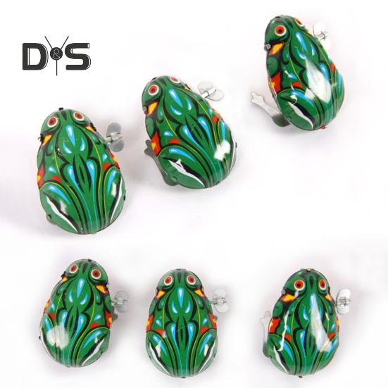 1/4 шт. заводная игрушка в виде животного ностальгическая винтажная детская взрослая заводная пружина металлическая прыгающая лягушка петух крыса кролик игрушка сувениры для вечеринки