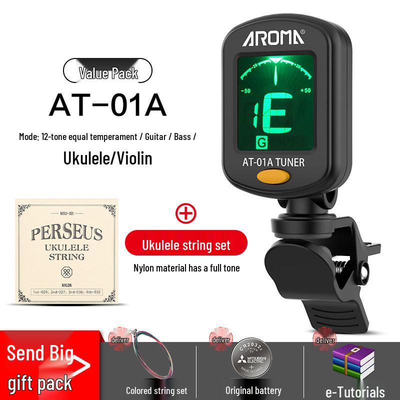 Универсальный электронный тюнер Anoma для гитары, укулеле и скрипки