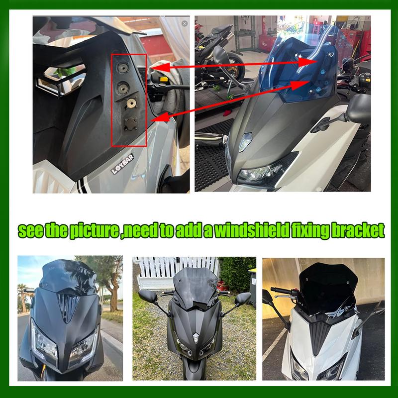 Подходит для YAMAHA 2012 - 2016 TMAX 530 TMAX530 Аксессуары Мотоцикл Ветровое стекло Ветрозащитный экран T-MAX 530 2013 2014 2015 XP530