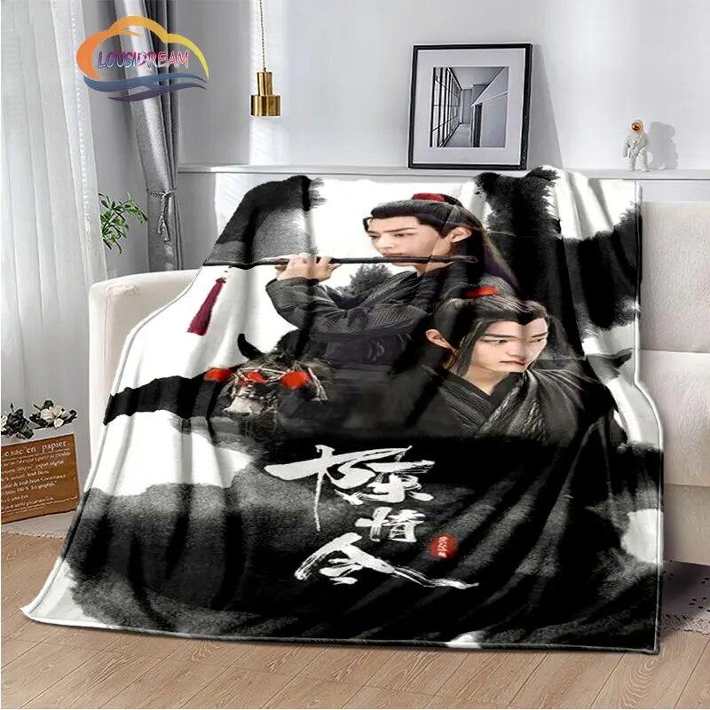 The Untamed Flannel Blankets Popular Tv Weiwuxian Blanket Portable Warm Blanket for Sofa Bed Soft Gifts Girls and Fans